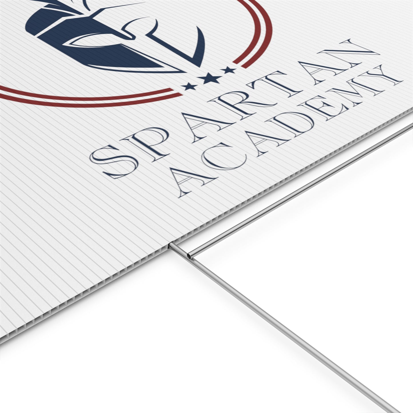 Spartan Academy Plastic Yard Sign