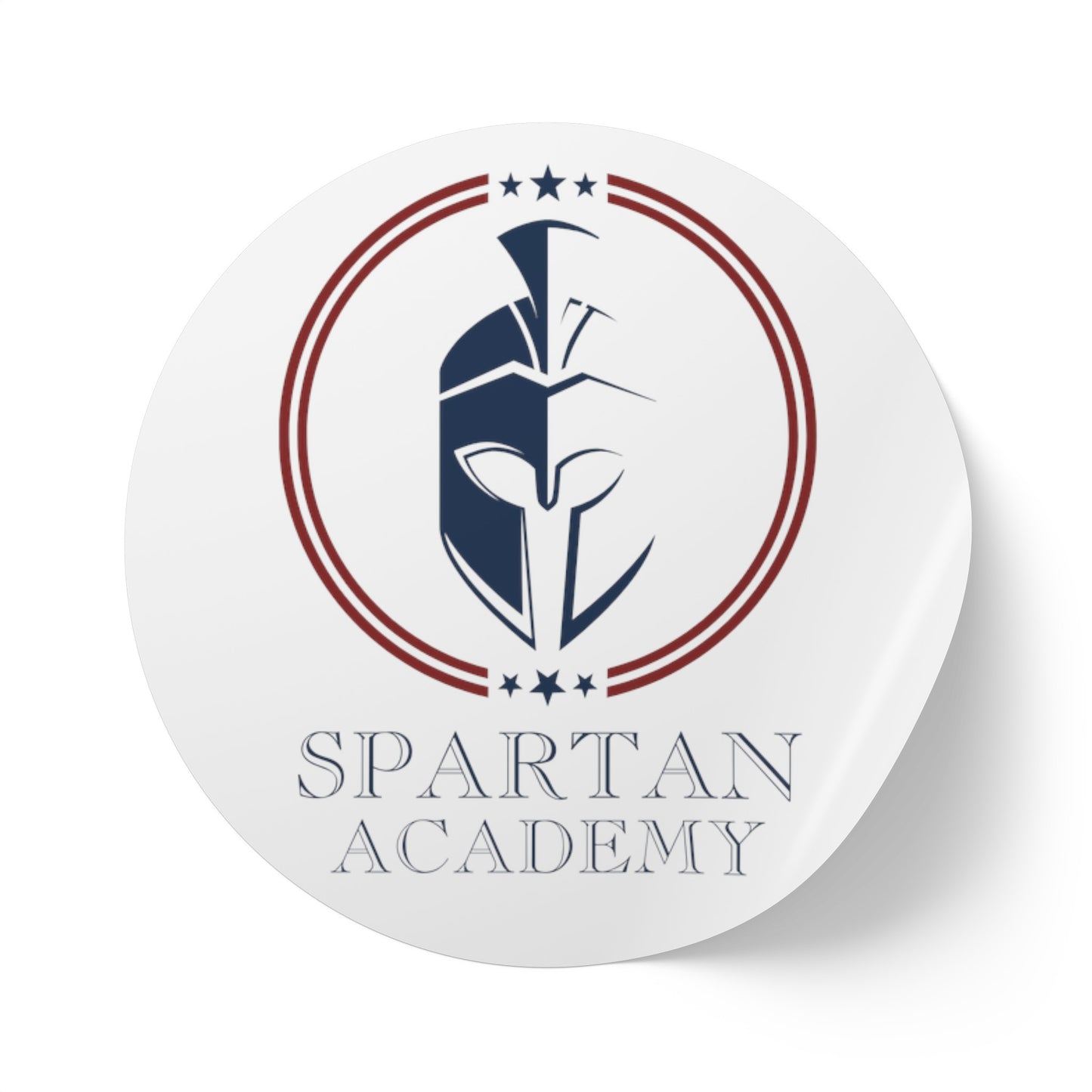 Spartan Academy Round Sticker Label Rolls