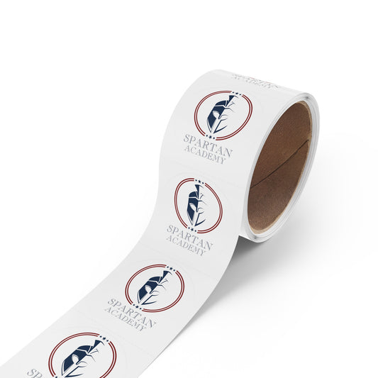 Spartan Academy Round Sticker Label Rolls