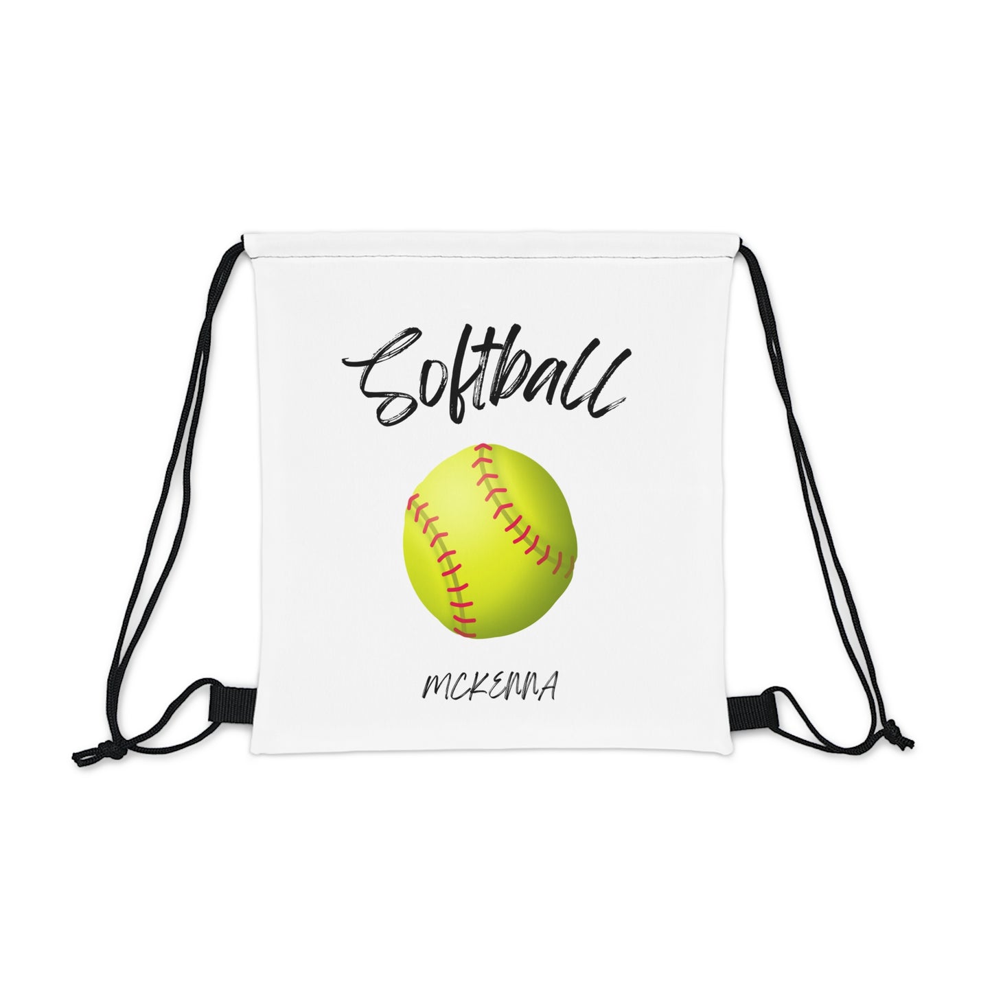 McKenna Softball Drawstring Bag