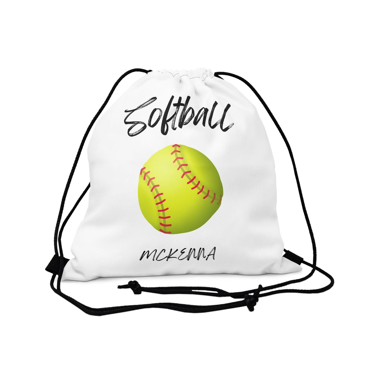 McKenna Softball Drawstring Bag