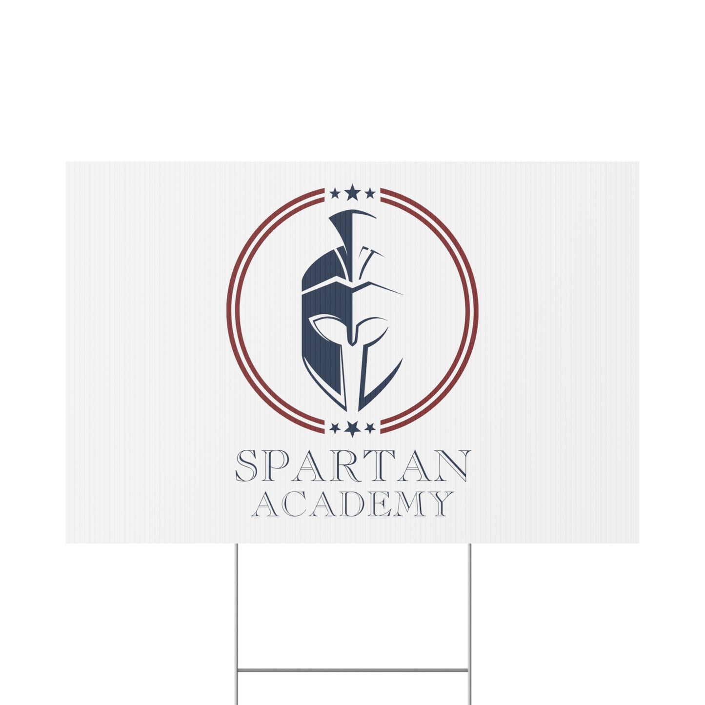 Spartan Academy Plastic Yard Sign