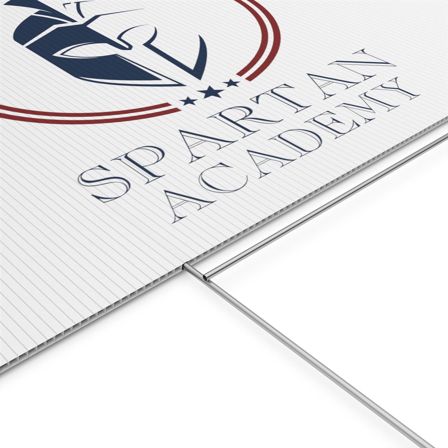 Spartan Academy Plastic Yard Sign