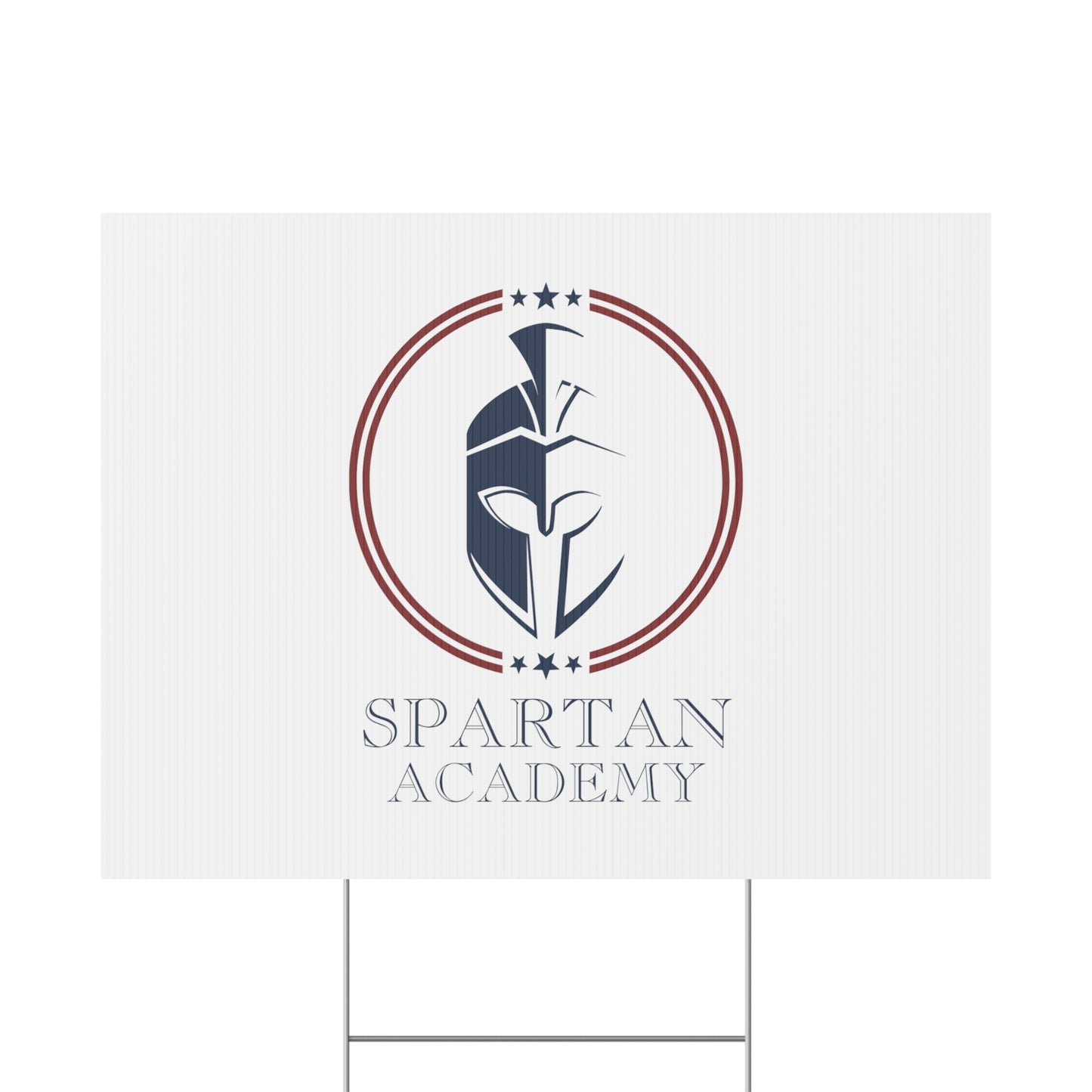 Spartan Academy Plastic Yard Sign