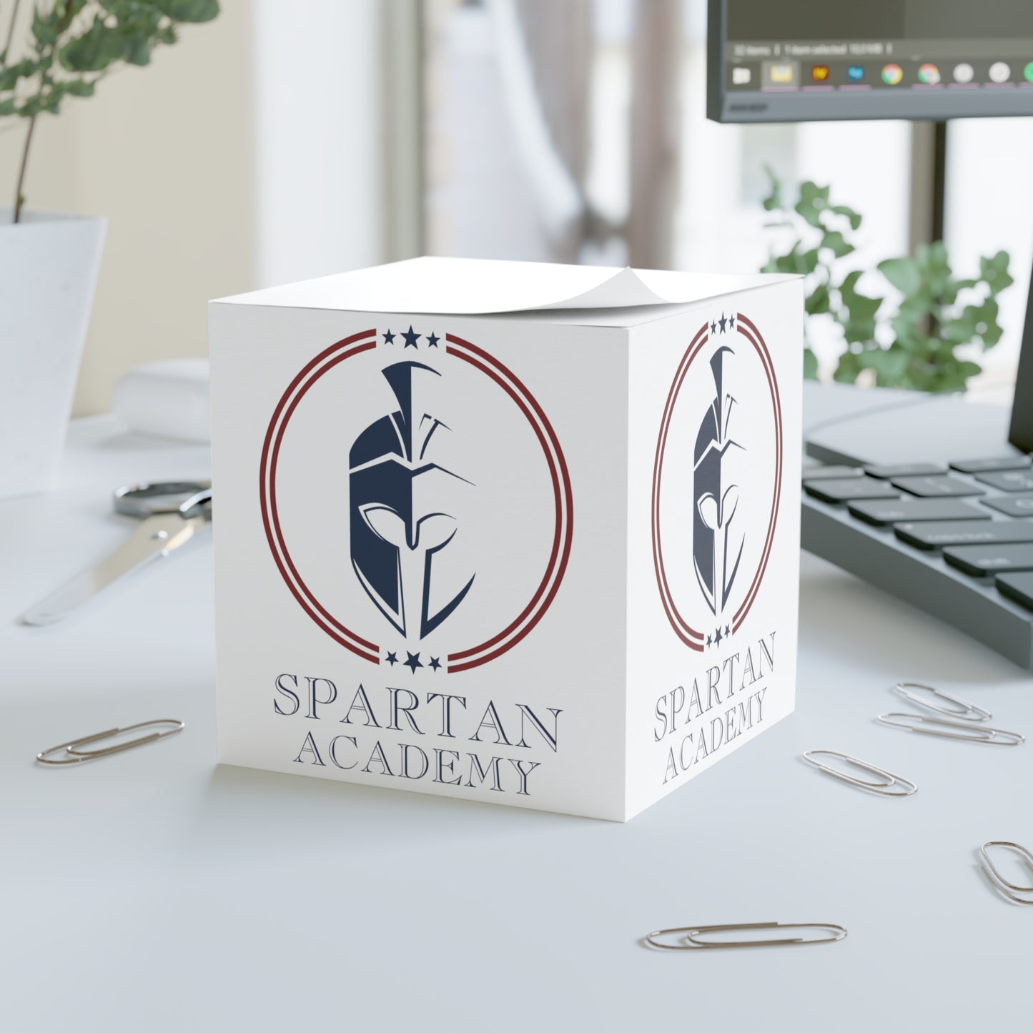 Spartan Academy Note Cube