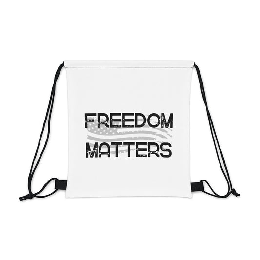 Patriotic, American Flag, Drawstring Bag, Front View