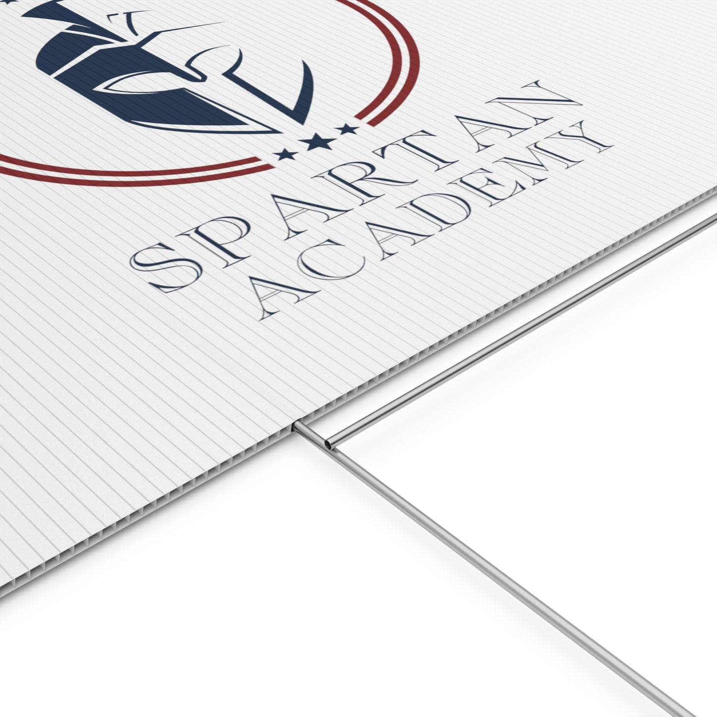 Spartan Academy Plastic Yard Sign