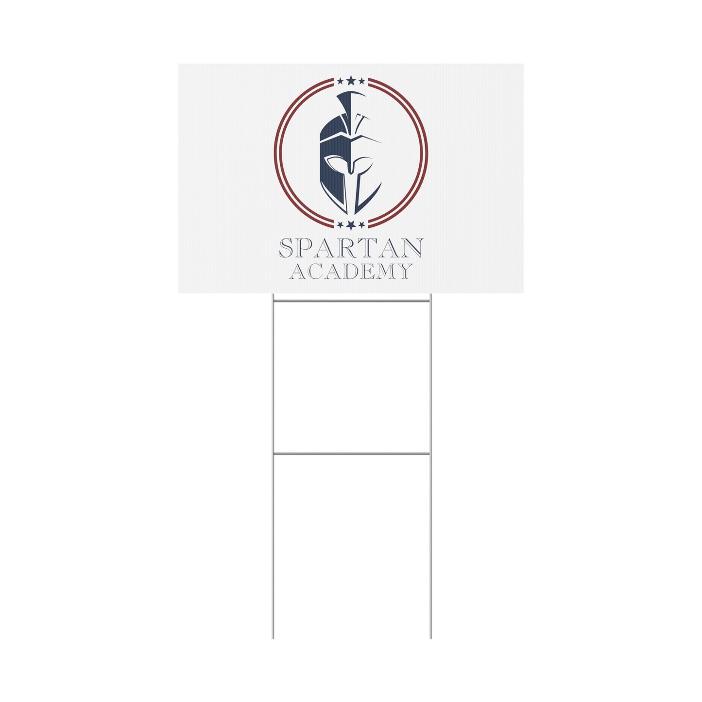 Spartan Academy Plastic Yard Sign